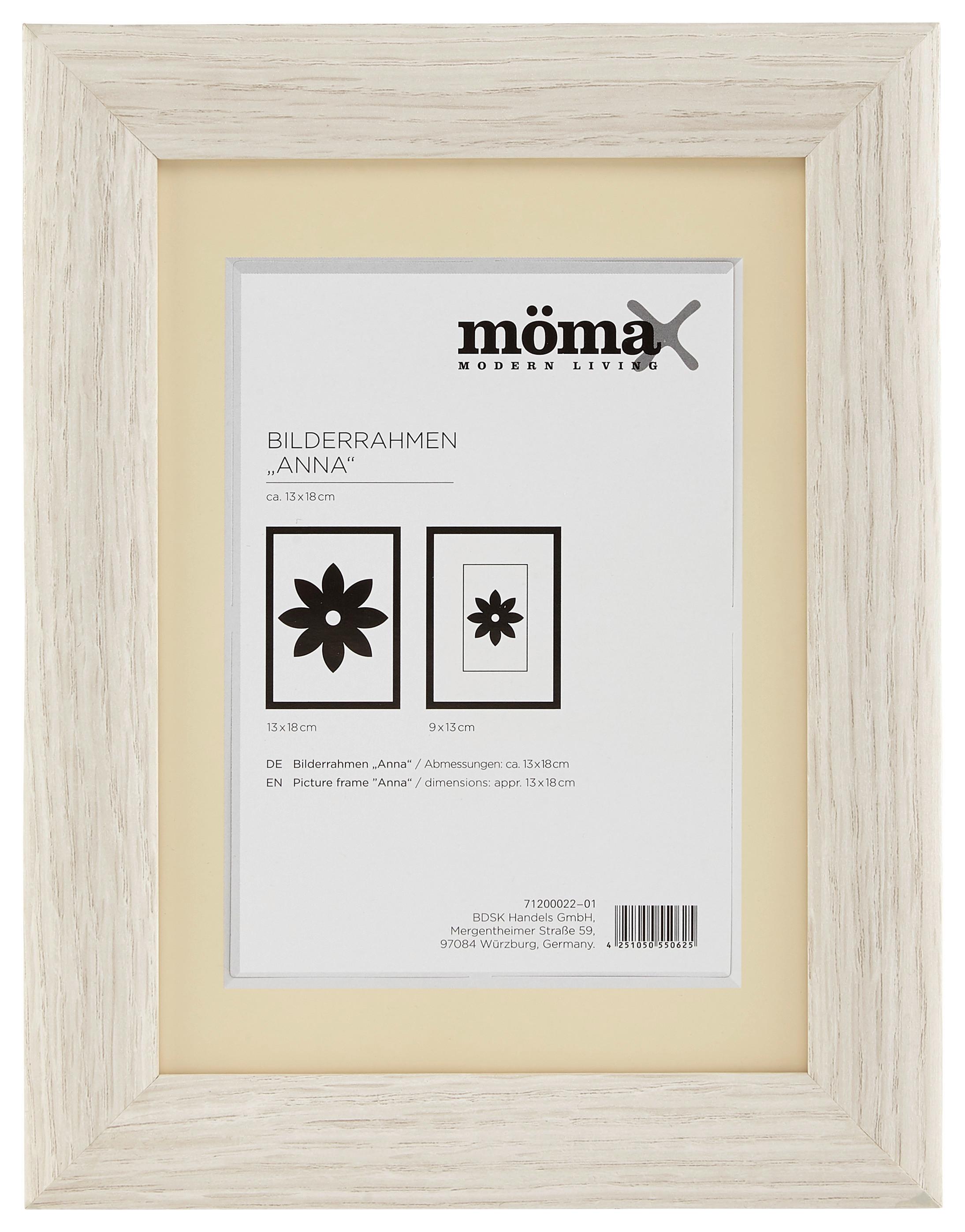 RÁM NA OBRAZY Anna 13x18 cm - bílá, kompozitní dřevo (13/18cm) - Modern Living