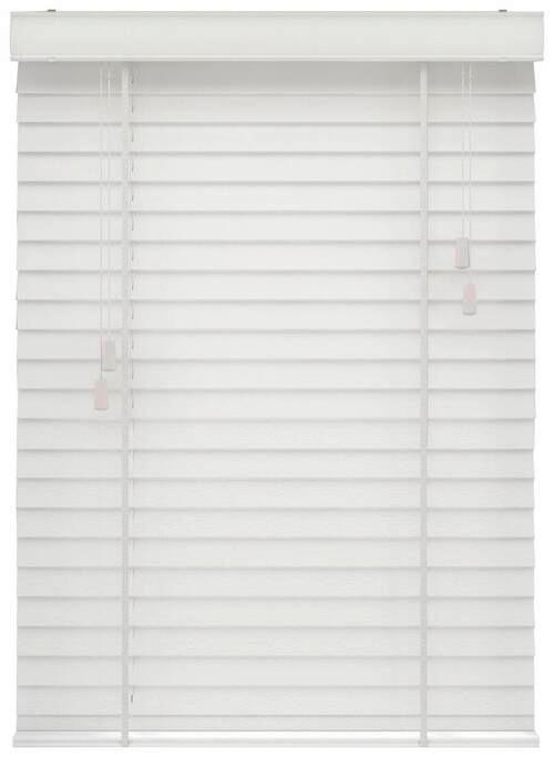 Jalousie Venetian 105x240 cm mit Schnürzug - Weiß, Natur, Holz (105/240cm)