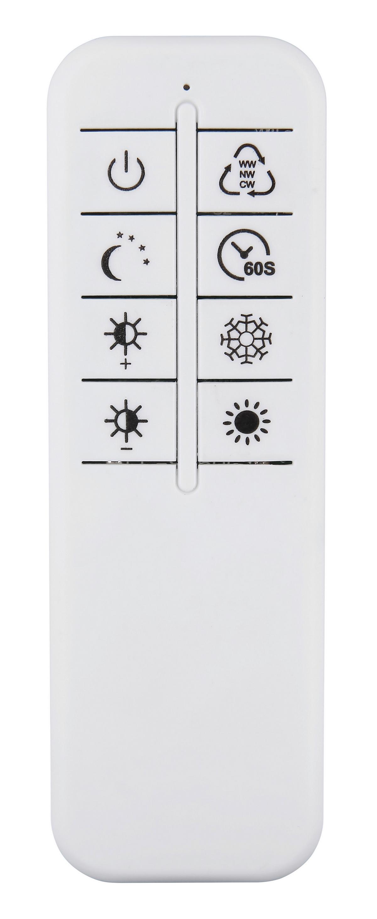 LED-Deckenleuchte Memory-Funktion - Klar/Schwarz, Design, Glas/Kunststoff (40/8,5cm) - Globo