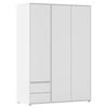 Drehtürenschrank Nabila Weiß B: 140 cm - Weiß, MODERN, Holzwerkstoff (140/194/53cm) - Rauch Möbel