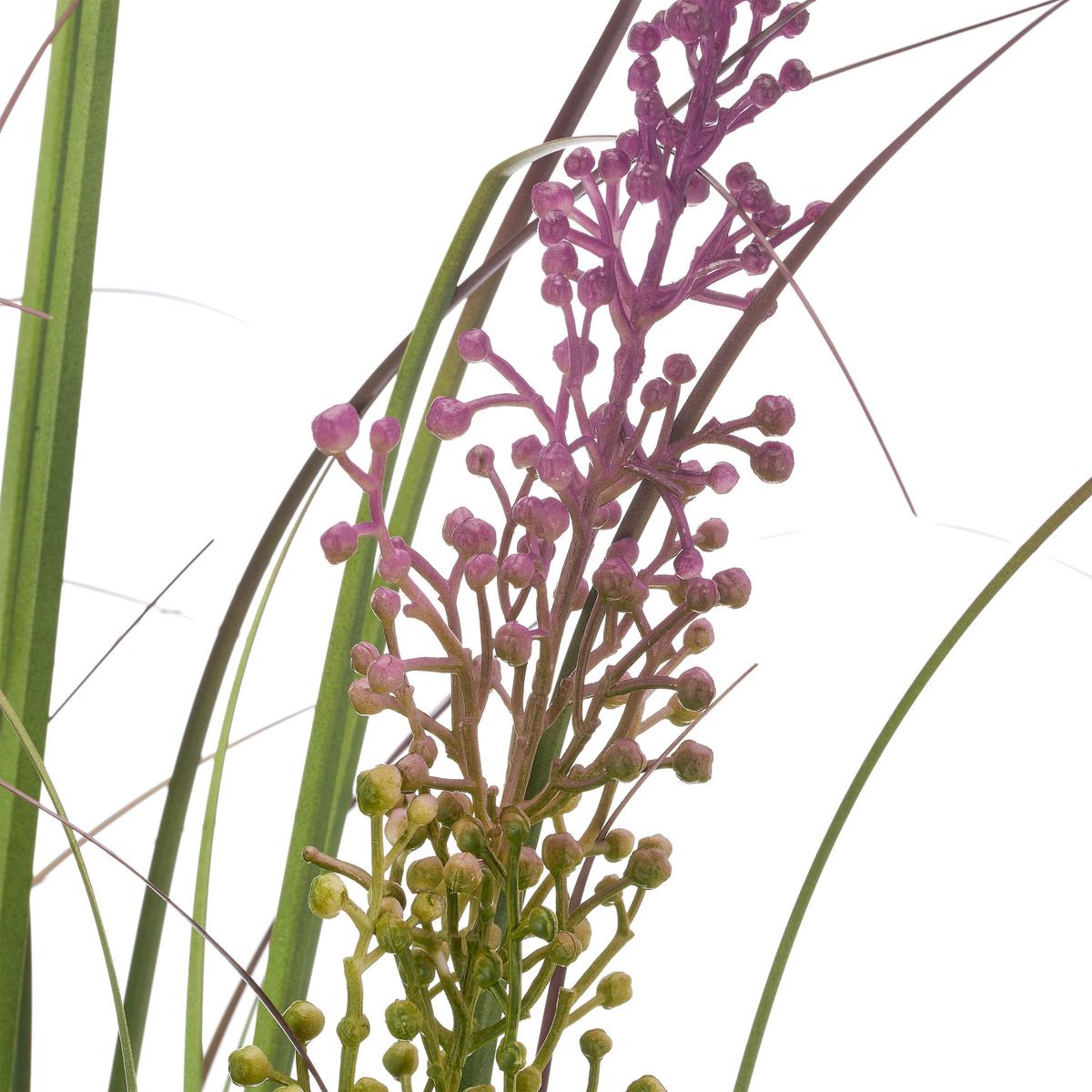 Trs trávy BLOSSOM I -PAZ- - lila/zelená, Basics, kov/plast (100cm) - Mömax