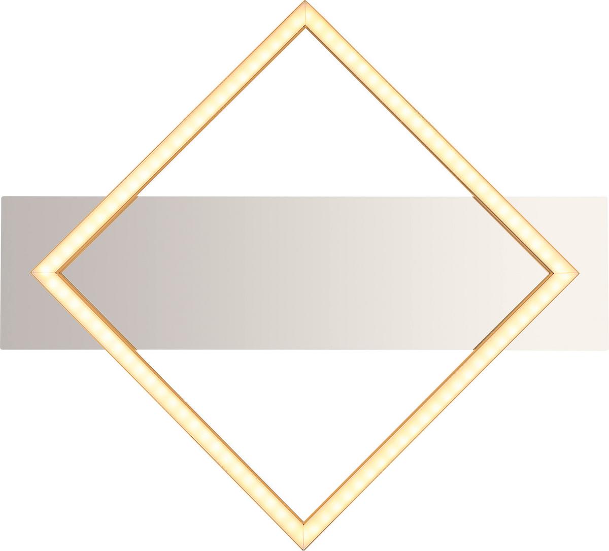Led-deckenleuchte 67847-12 - Goldfarben/Opal, Design, Kunststoff/Metall (39,5/35/5cm) - Globo