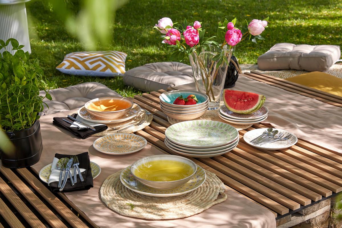 Tafelservice Kapstadt Keramik 6 Personen Geschirr Set - Multicolor, KONVENTIONELL, Keramik - Luca Bessoni