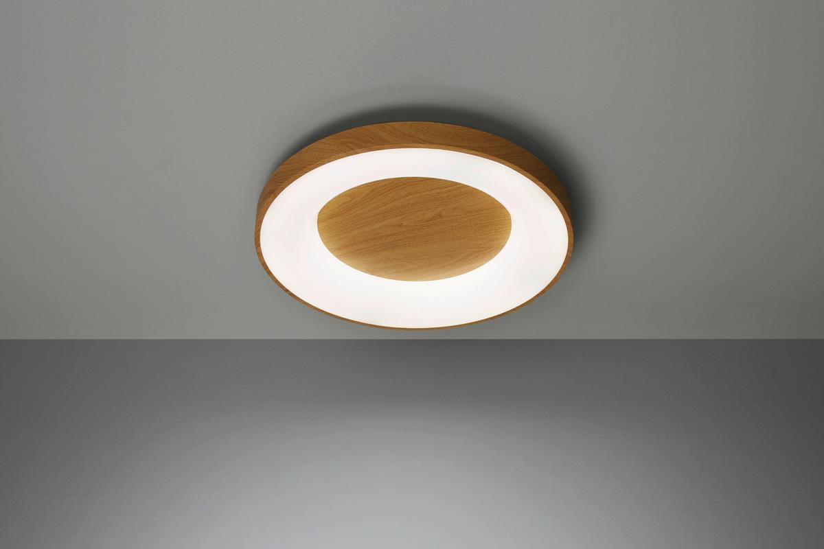 LED stropné svietidlo Luzia, max. 42 Watt - biela/farba duba, kov/plast (60/10cm) - Premium Living