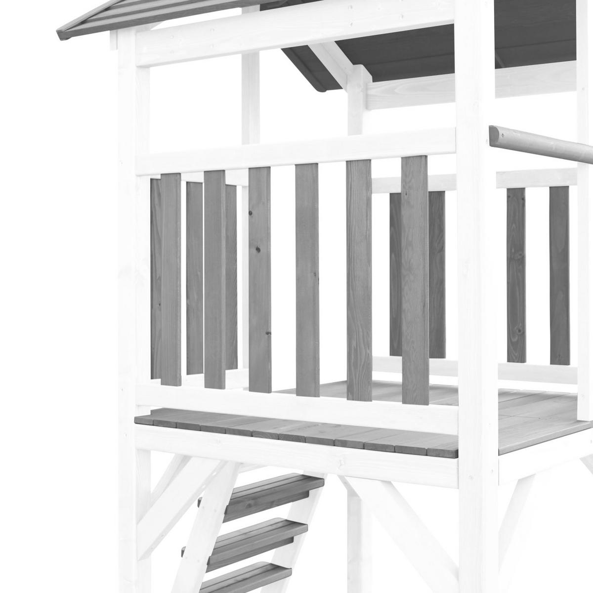 Spielturm Nest Swing Aus Zedernholz - Blau/Weiß, Basics, Holz (356,60/241.9/349cm) - Ambia Garden