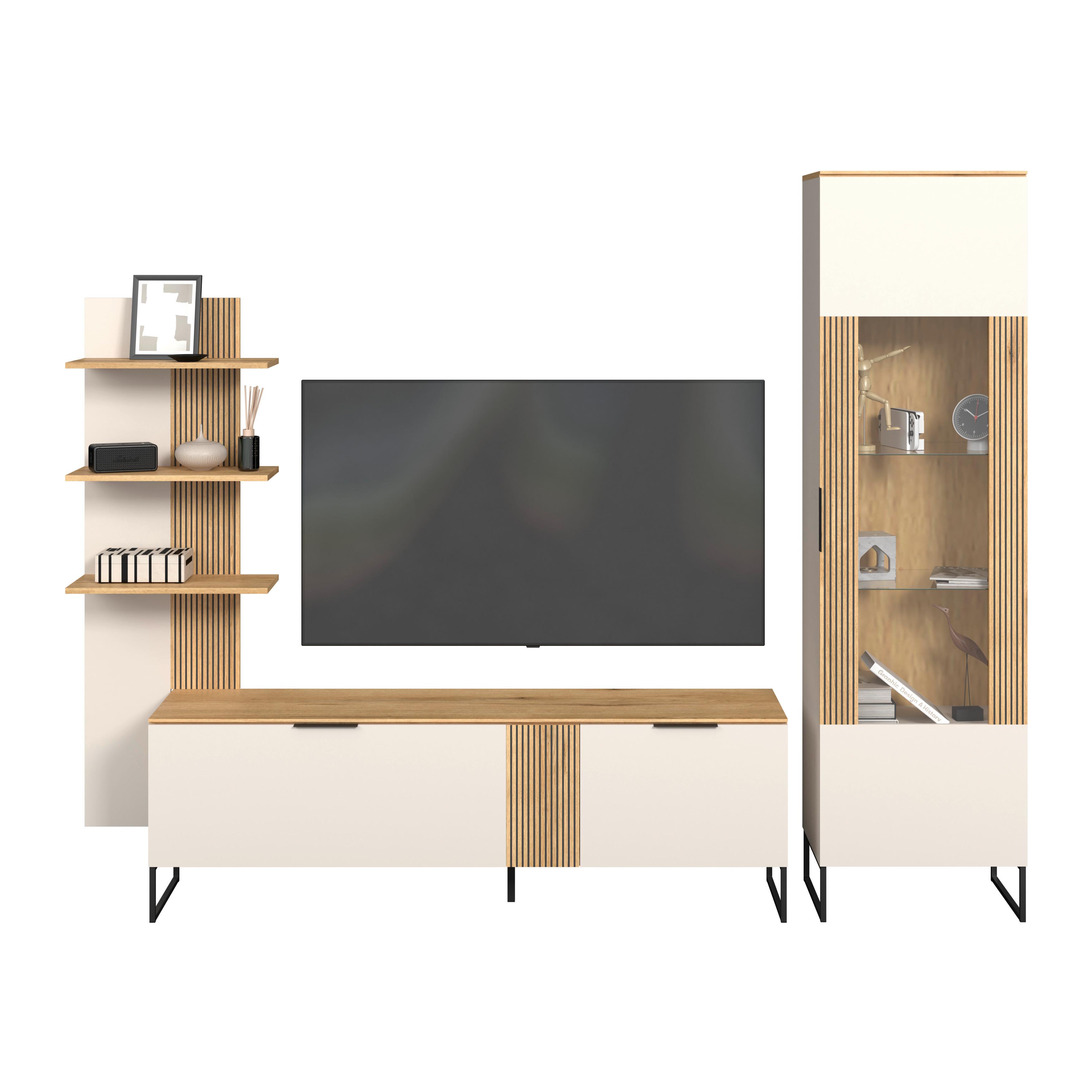 Stapelprogramm King Eichefarben/Kaschmir B:280,2cm