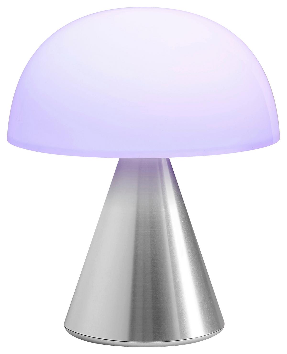 Akku-tischleuchte Lexon Mina M - Alufarben, Design, Kunststoff/Metall (9.2/11/9.2cm)