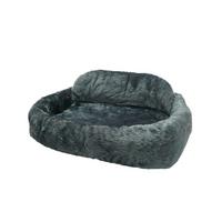 Haustierkissen De Luxe L/B/H: 55x35x15 cm Blau Waschbar - Blau, KONVENTIONELL, Textil (55/35/15cm)