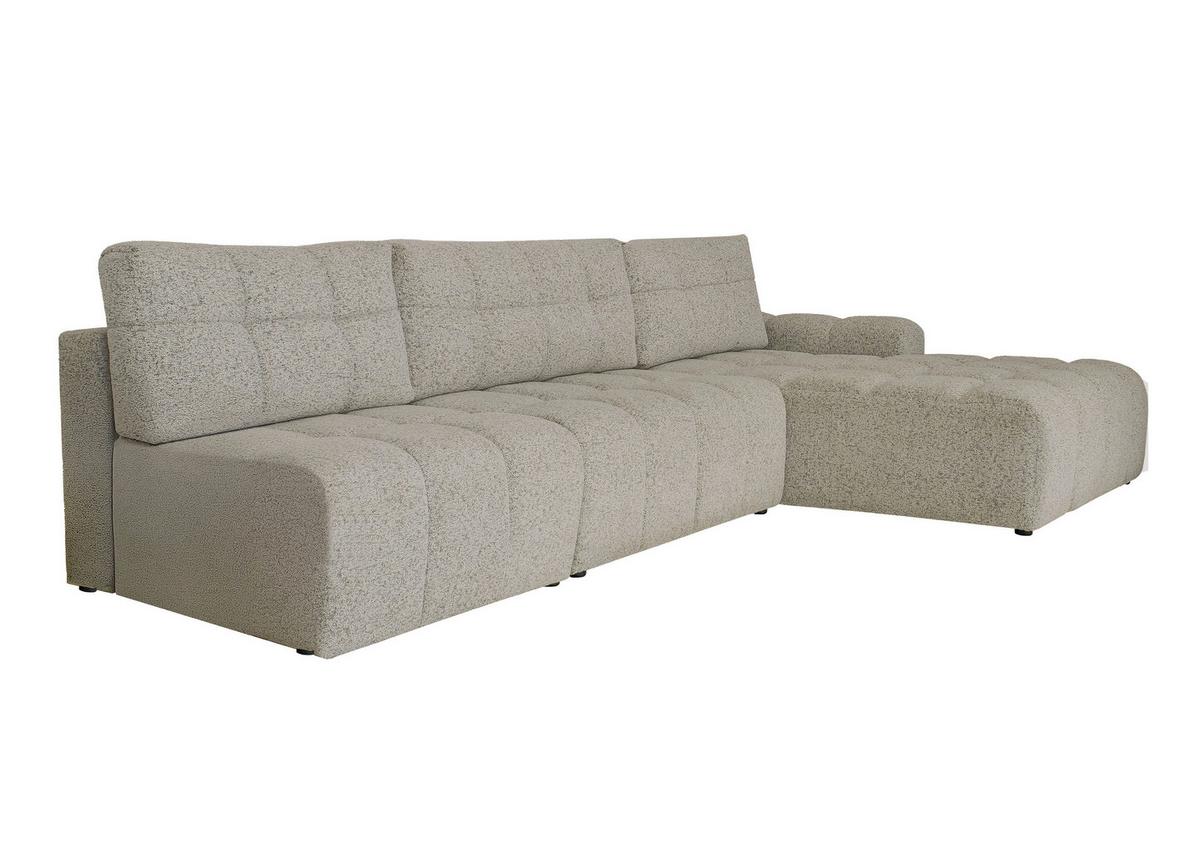 Ecksofa Lulu Grau S: 338x184cm - Schwarz/Grau, Design, Textil (338/184cm) - MID.YOU