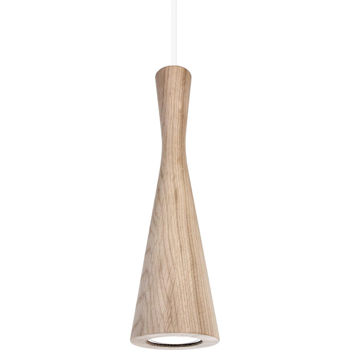 Hängeleuchte 8510145 Vegas - Eichefarben/Weiß, Natur, Holz (10/90-140cm)