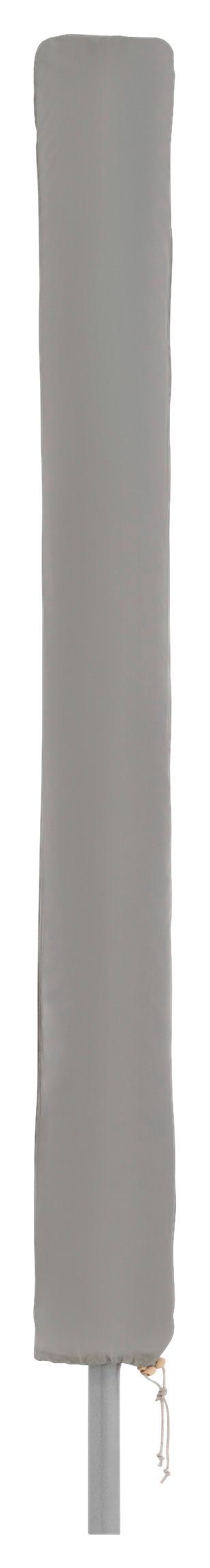 Schirmhülle Derby Schutzhülle Mittelmast S - Hellgrau, Basics, Textil (150/24/18cm)