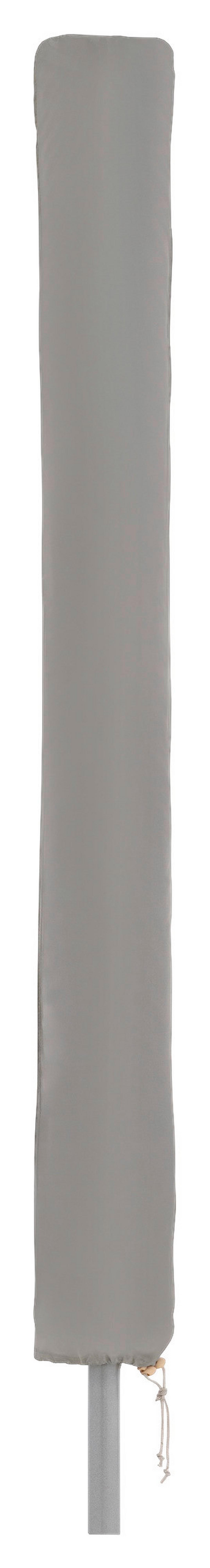 Schirmhülle Derby Schutzhülle Mittelmast S - Hellgrau, Basics, Textil (150/24/18cm)