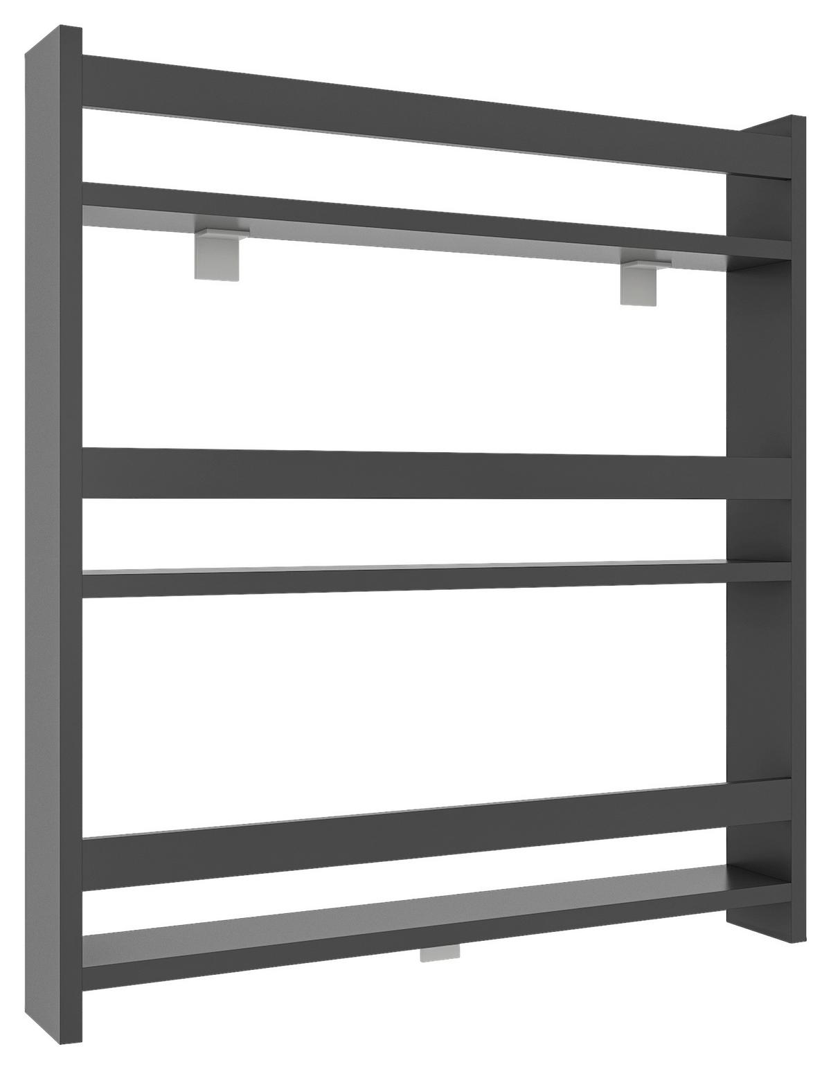 Wandregal Kidos 70 cm Anthrazit - Anthrazit, MODERN, Holzwerkstoff (70/80/10cm) - MID.YOU