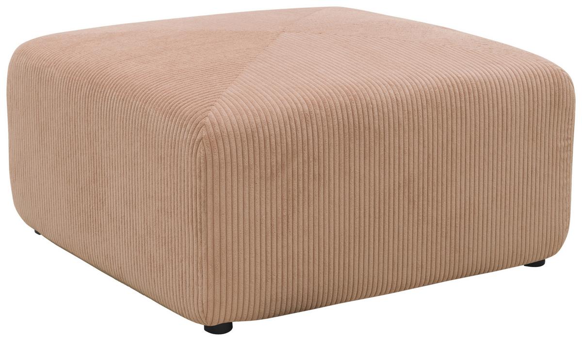 Hocker Rosa, Roségold B: 85 cm - Roségold/Schwarz, Design, Textil (85/42/85cm) - MID.YOU