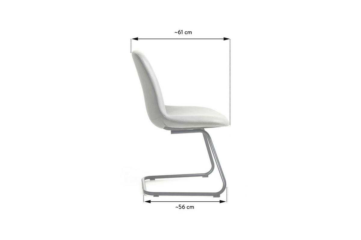 STOLIČKA SWING-CH - čierna/svetlosivá, Basics, kov/textil (51/89/61cm) - Celina Home