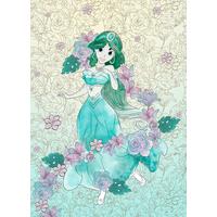 Fototapete Jasmin Pale Flowers - Blau/Lila, Trend, Textil (200/280cm)