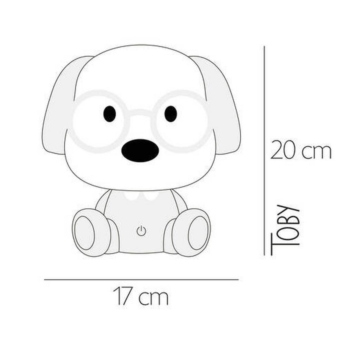 Kindertischleuchte 075/lc - Weiß/Hellblau, Basics, Kunststoff (17/17/20cm)