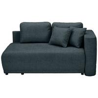 Recamiere Nello Dunkelblau mit Schlaffunktion - Schwarz/Dunkelblau, KONVENTIONELL, Textil (171/73/93cm) - MID.YOU