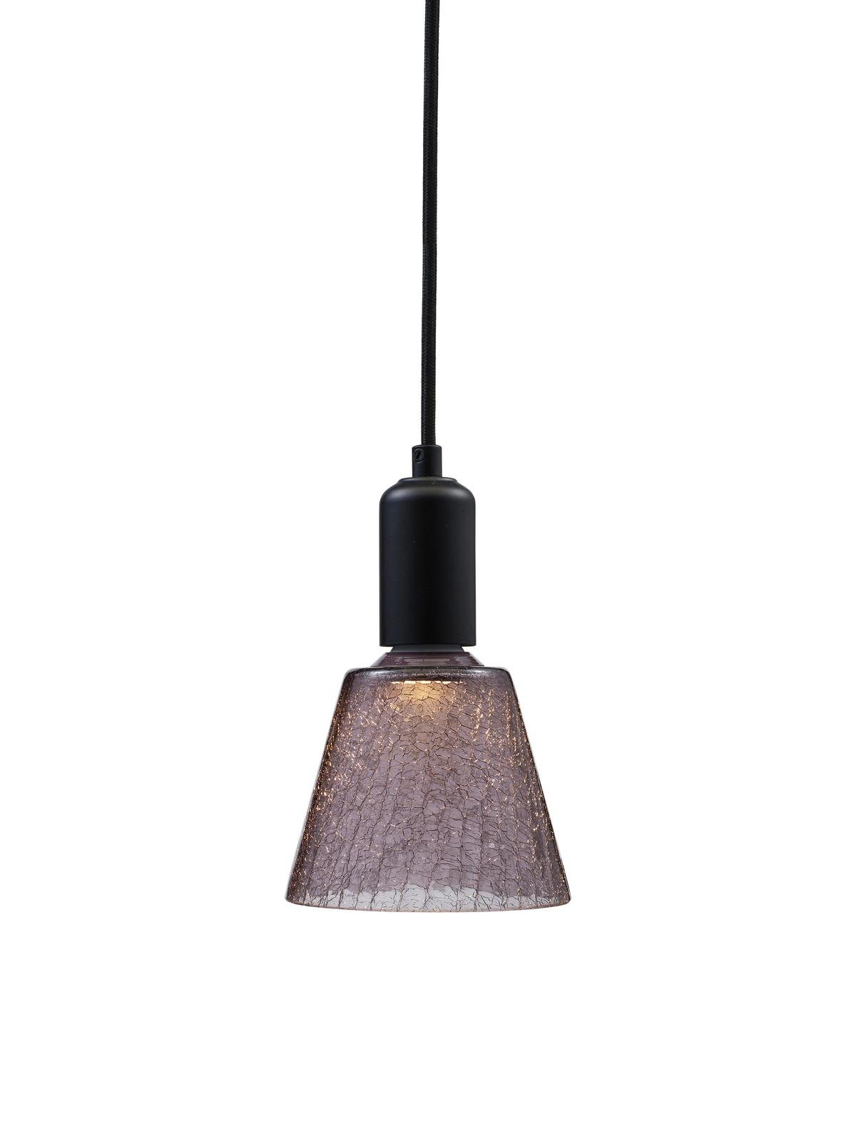Hängeleuchte 227003 - Grau, Basics, Glas (12/18cm)