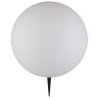 Solarleuchte Fiora - Schwarz/Weiß, MODERN, Kunststoff (30cm) - Homezone