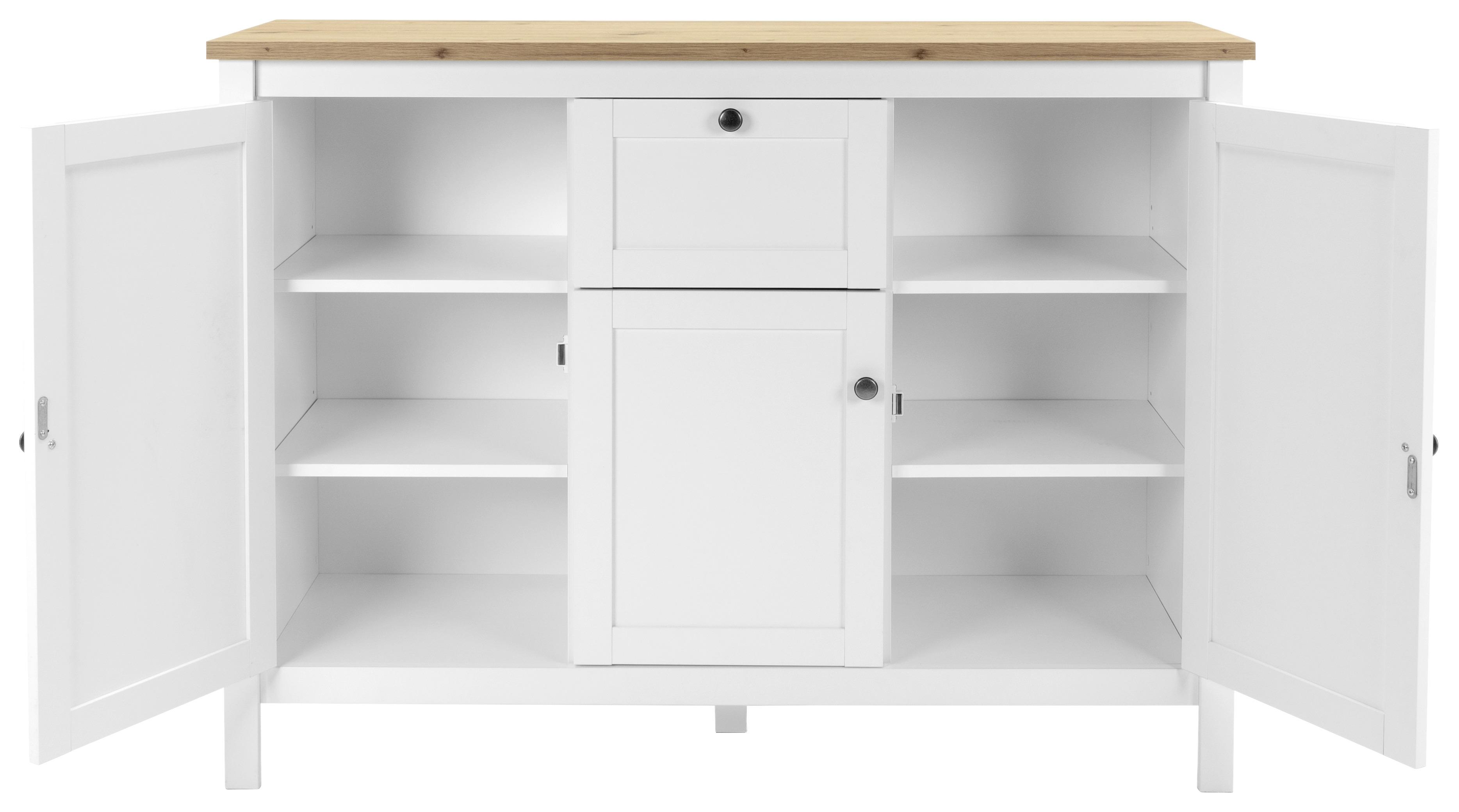 Weißes Sideboard im Landhausstil mit viel Stauraum