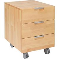 Rollcontainer Kevin II - Kernbuche, Design, Holz/Kunststoff (45/62/58cm) - Linea Natura