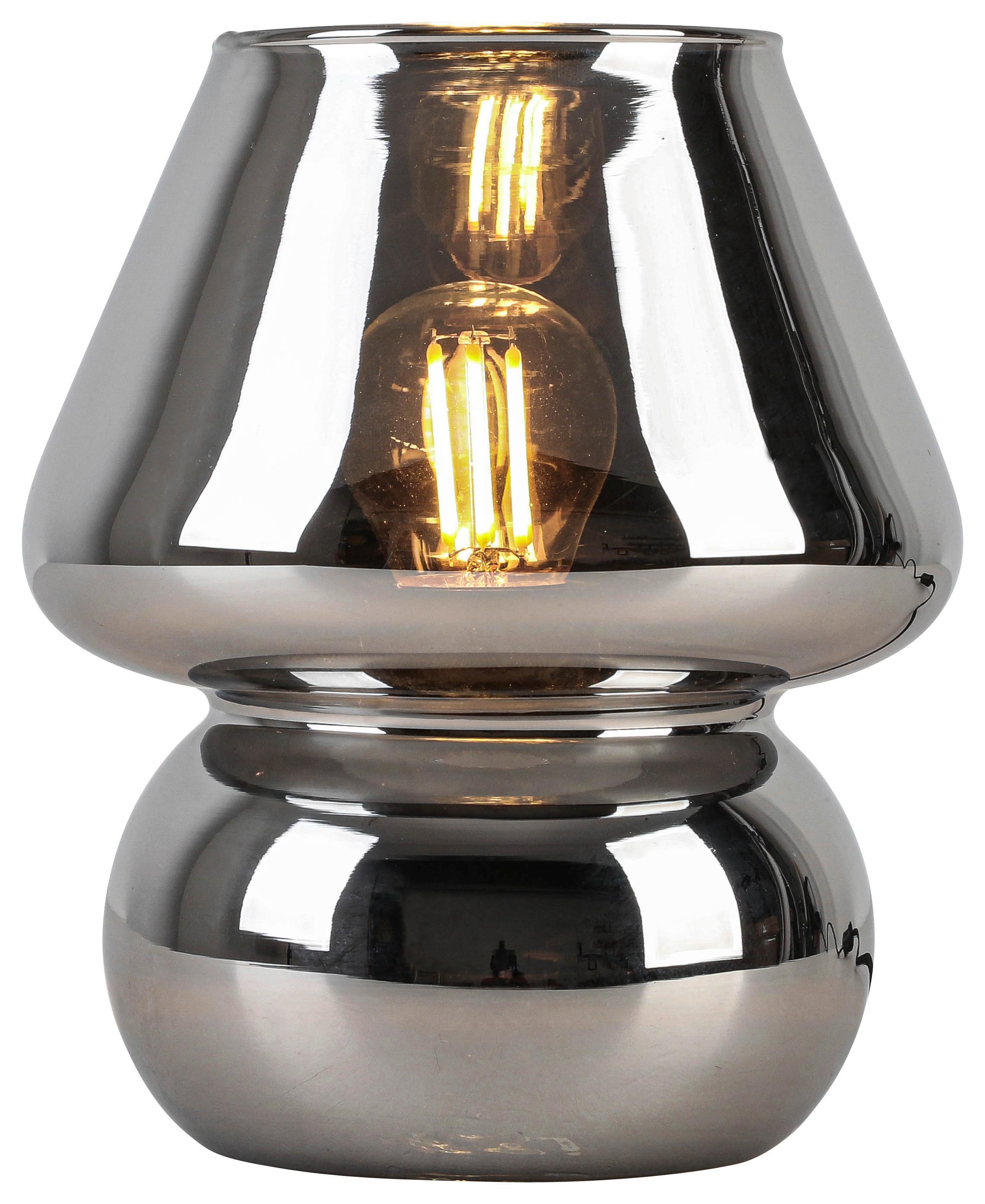 STOLNÍ LAMPA SCHÖNI - černá/barvy chromu, Moderní, plast/sklo (15/18cm) - Modern Living