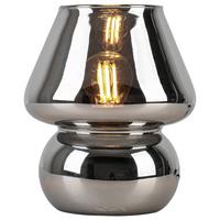 STOLNÍ LAMPA SCHÖNI - černá/barvy chromu, Moderní, plast/sklo (15/18cm) - Modern Living