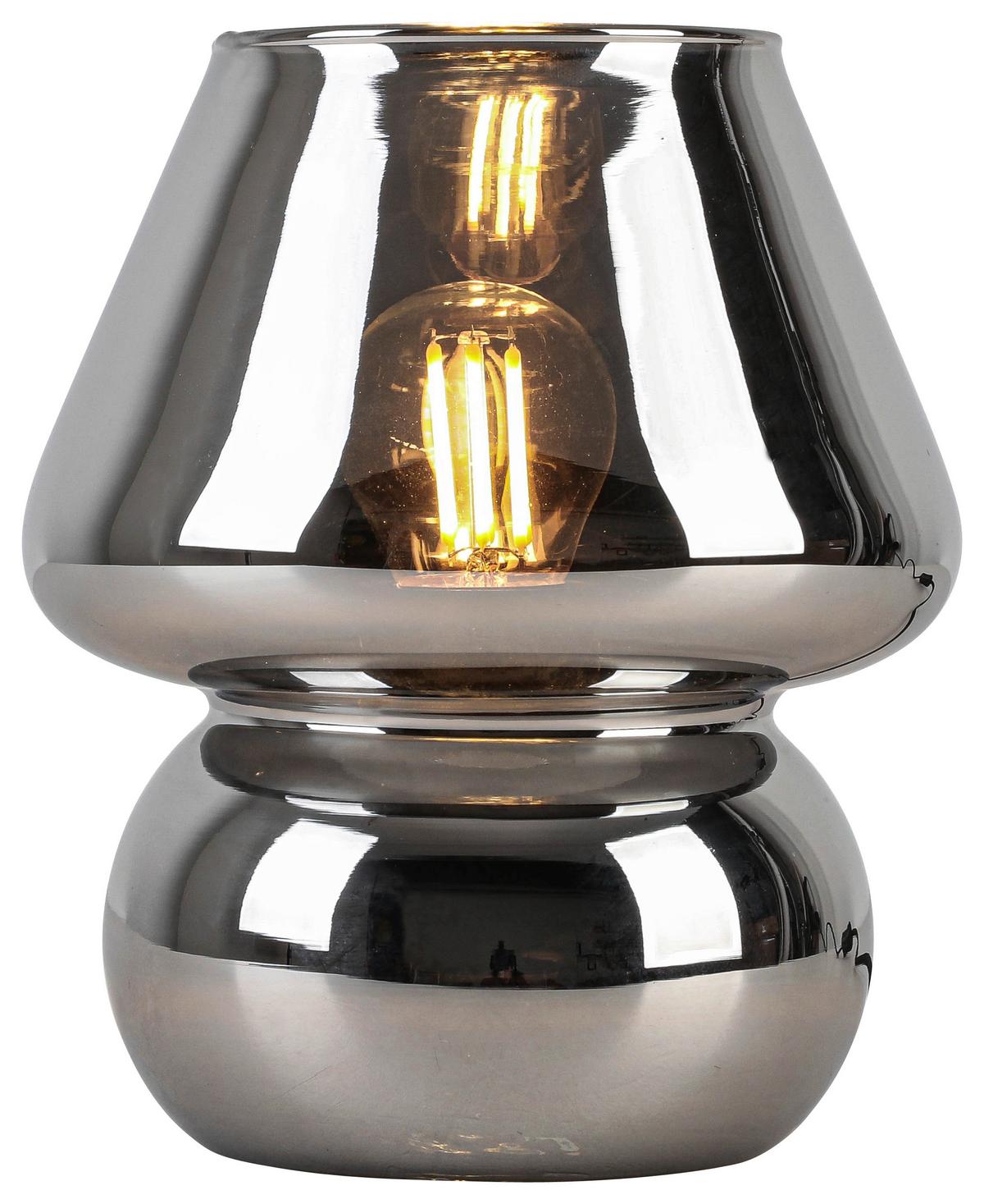 STOLNÍ LAMPA SCHÖNI - černá/barvy chromu, Moderní, plast/sklo (15/18cm) - Modern Living