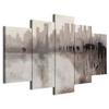 Leinwandbild City Creme Grau B: 100 cm - Creme/Grau, Basics, Holzwerkstoff/Textil (100/50/1,2cm) - artgeist