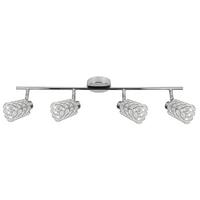 STRAHLER 94-00118 YORK - Chromfarben/Transparent, KONVENTIONELL, Glas/Metall (74/8/17cm)
