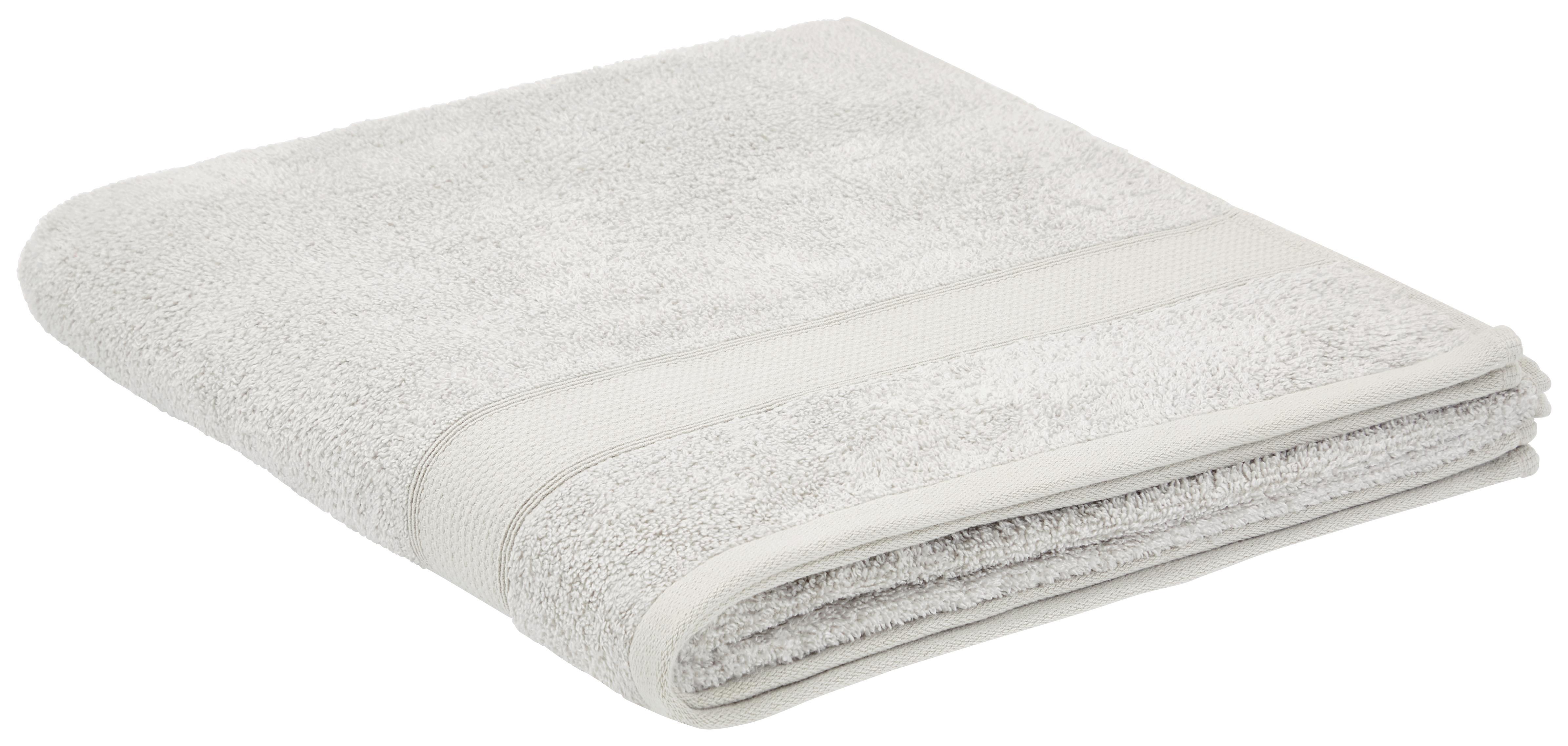 Duschtuch Anke - Silberfarben, Basics, Textil (70/140cm) - Luca Bessoni