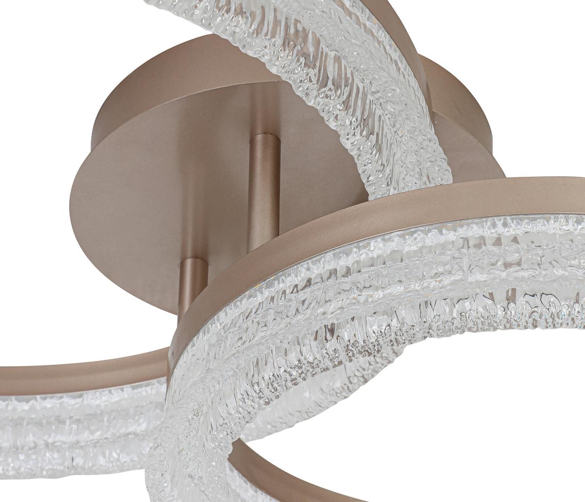 STROPNÍ LED SVÍTIDLO MARTIN - cappuccino, Moderní, kov/plast (41,5/62/14,5cm) - Mömax