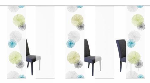 Flächenvorhang 5-Tlg. Rawlins B: 60 cm, Grün - Grün, Basics, Textil (60/245cm)