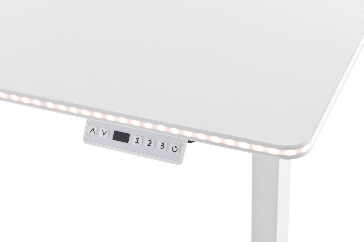 SCHREIBTISCH Worktime Weiß L: 120cm - Weiß, MODERN, Holz/Metall (120/60/72-118cm) - MID.YOU