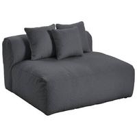 Modul Sofa Bloom 2er-sofa B: 120 Cm Dunkelgrau - Dunkelgrau, Trend, Textil (120/70/122cm) - Livetastic