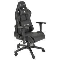 Gaming Stuhl Agility Compact Lederlook, Schwarz - Schwarz, MODERN, Kunststoff/Textil (55/113/62,5cm) - X Rocker