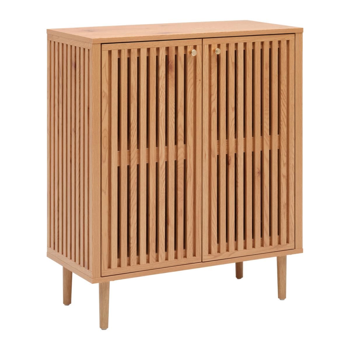 KOMODA BARCELONA -EXKLUSIV- - přírodní barvy/barvy zlata, Lifestyle, kov/kompozitní dřevo (76/90/35cm) - Mömax