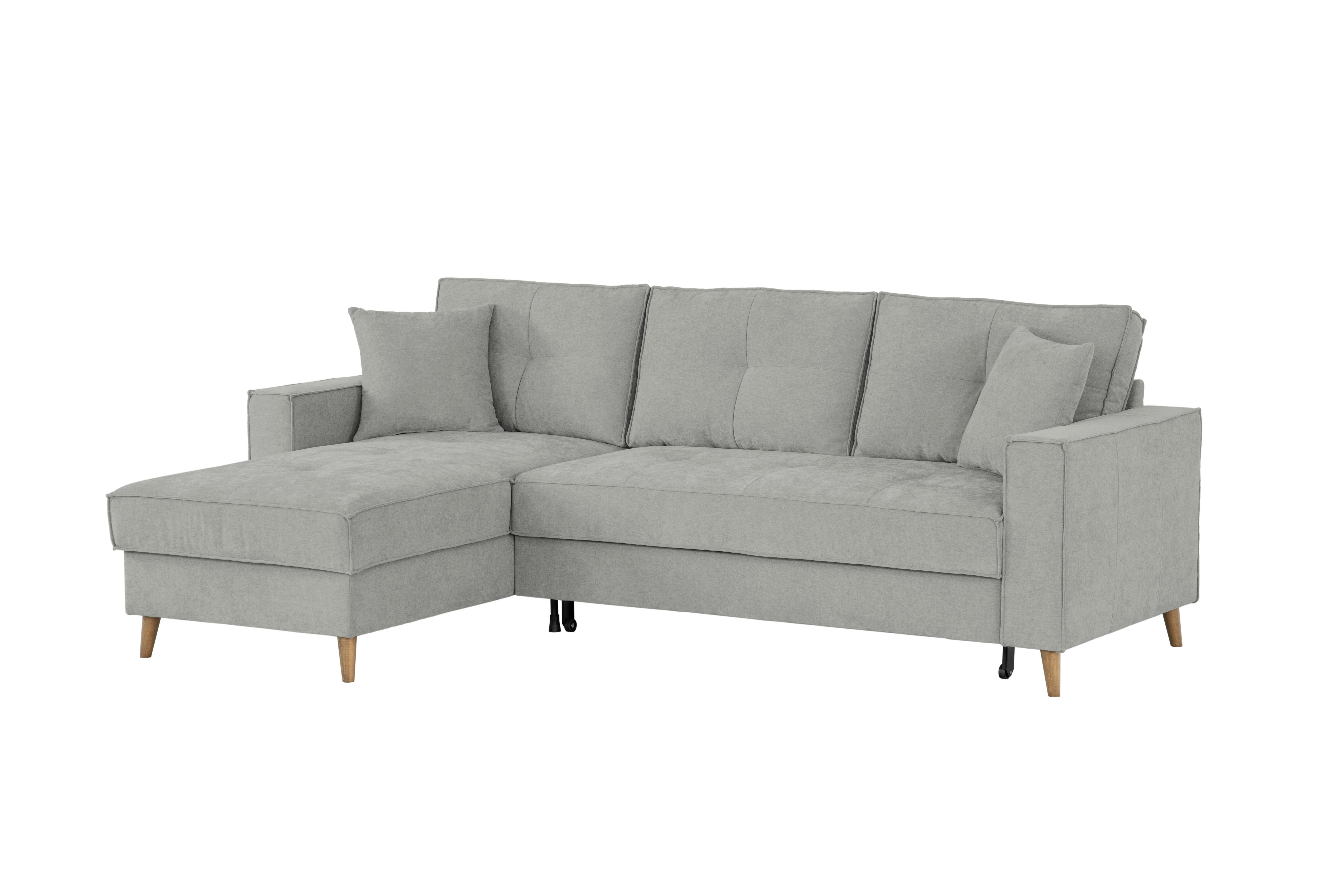 Ecksofa Bergen Dunkelgrau S: 257 cm - Dunkelgrau, Design, Textil (257/159cm) - MID.YOU
