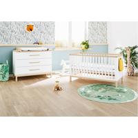 Babyzimmer 090061b Light - Ahornfarben/Weiß, Design, Holzwerkstoff - Pinolino