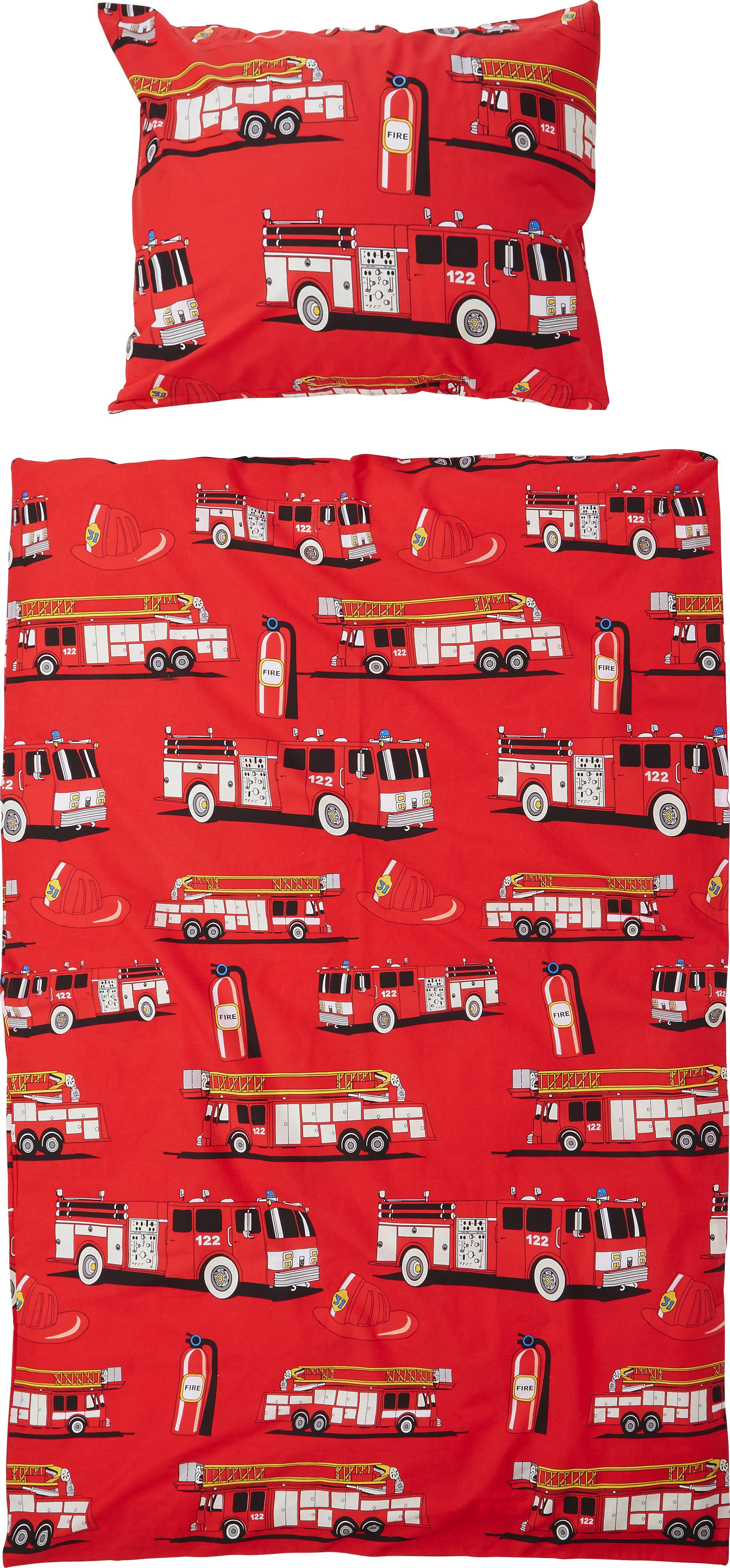 Bettwäsche Tim - Rot, KONVENTIONELL, Textil