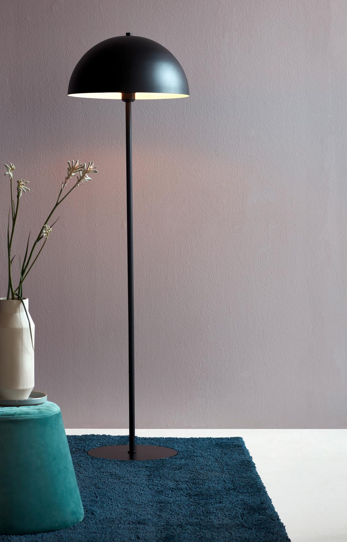 Stehleuchte Ellen Schwarz D: 40 Cm - Schwarz, Basics, Metall (40/140cm) - Nordlux