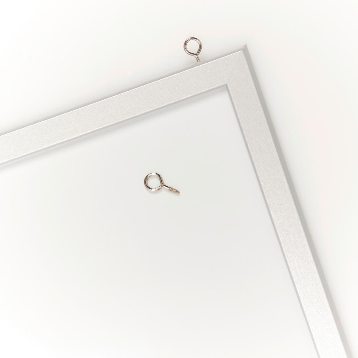 Memoboard Wochenplan Grau Weiß B: 59 cm - Alufarben/Weiß, Basics, Holzwerkstoff/Metall (59/40/1,5cm) - Zeller Present