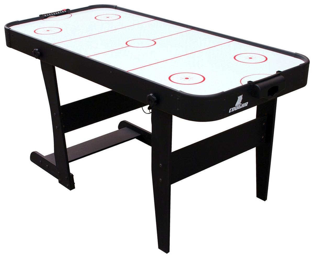 Tisch-Eishockey Icing L: 152 cm Schwarz Puck/Figuren - Schwarz, MODERN, Holz (152/73/79cm) - Ambia Garden