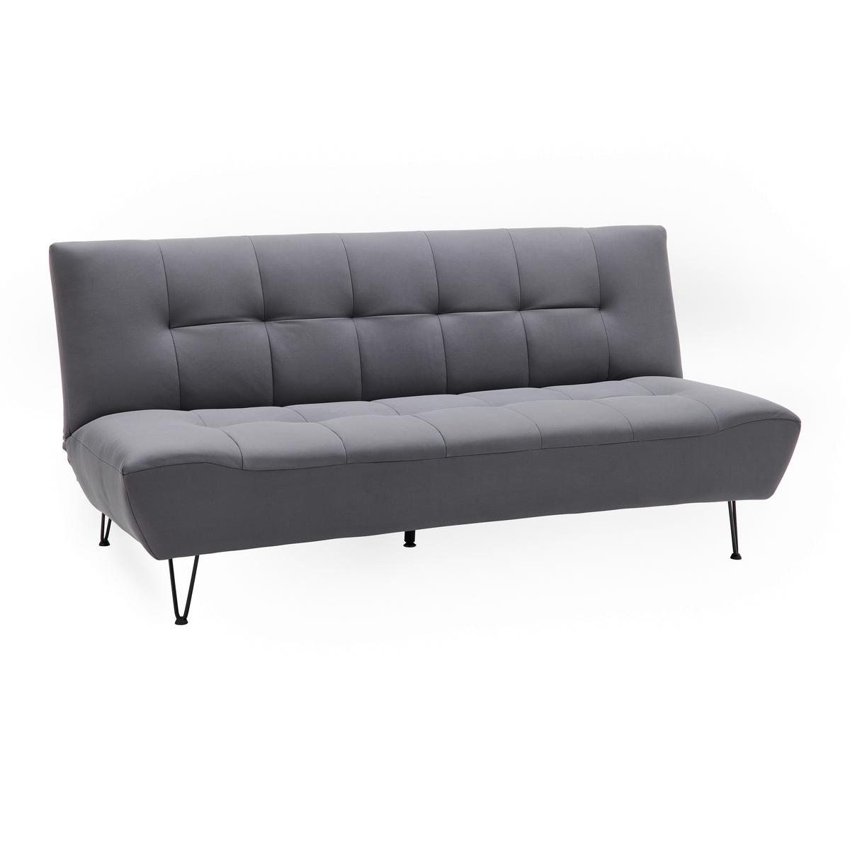 Rozkladacia pohovka GELI - čierna/tmavosivá, Modern, kov/drevo (192/88/97cm) - P & B