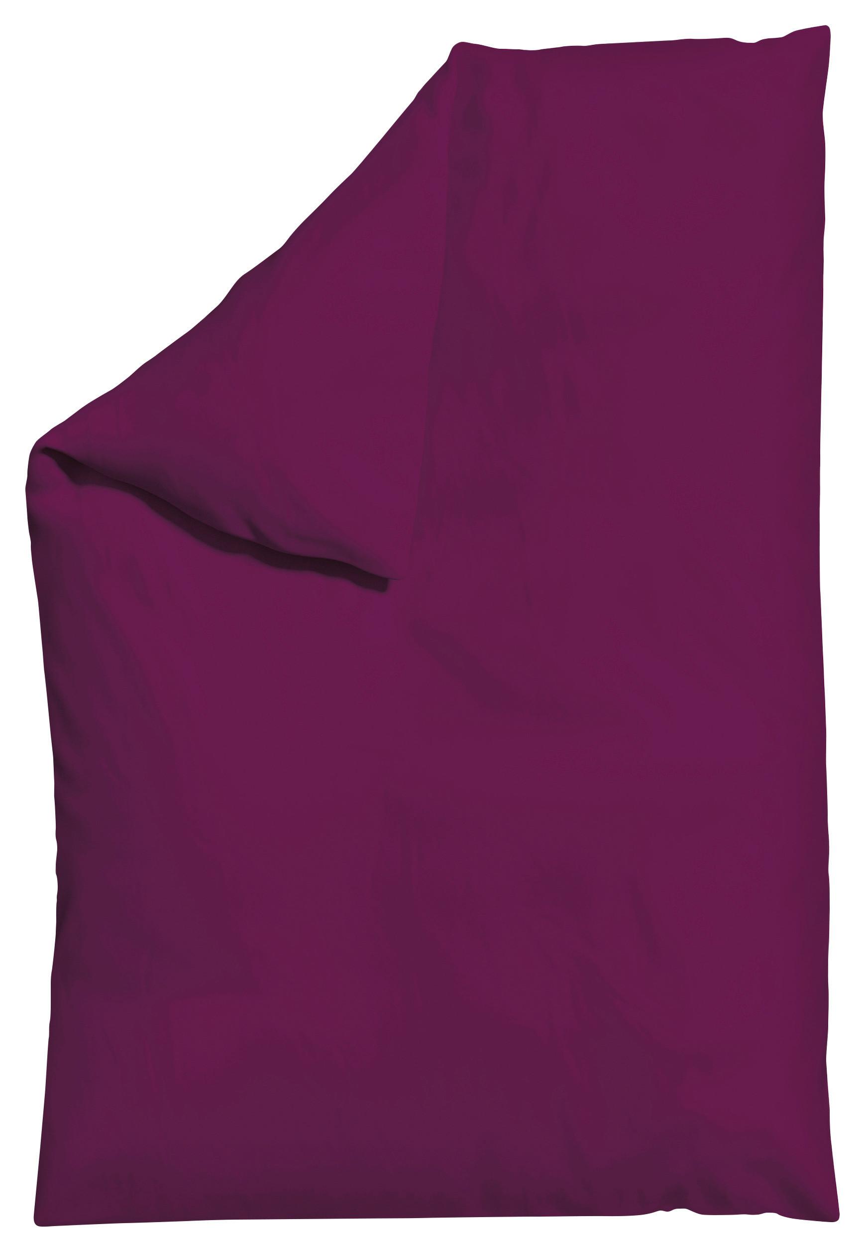 Bettdeckenbezug Knitted Jersey 135-140x200cm Violett - Violett, Basics, Textil (135-140/200cm) - Schlafgut