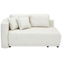 Chaiselongue Nello - Sandfarben/Schwarz, KONVENTIONELL, Textil (93/73/171cm) - MID.YOU