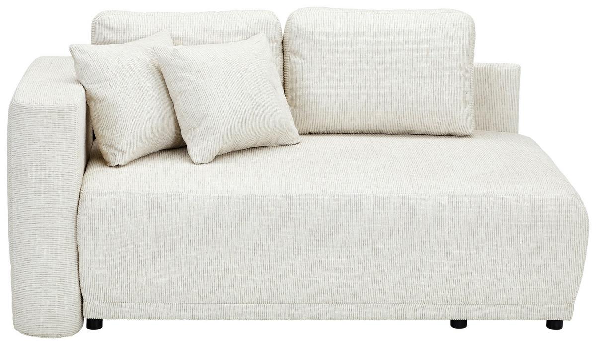 Chaiselongue Nello - Sandfarben/Schwarz, KONVENTIONELL, Textil (93/73/171cm) - MID.YOU