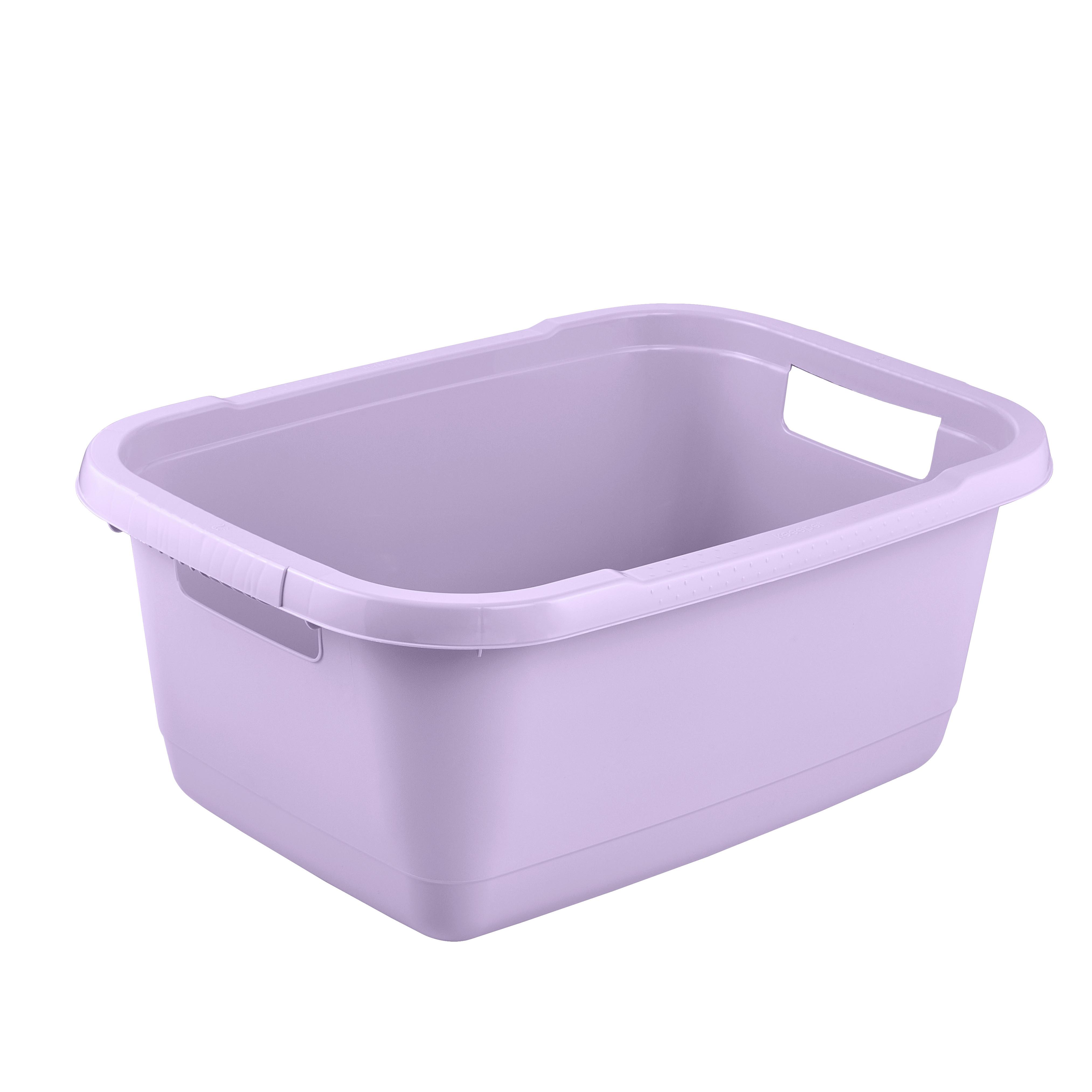 WÄSCHEKORB AENNA - Lila, Basics, Kunststoff (55/40/23cm)