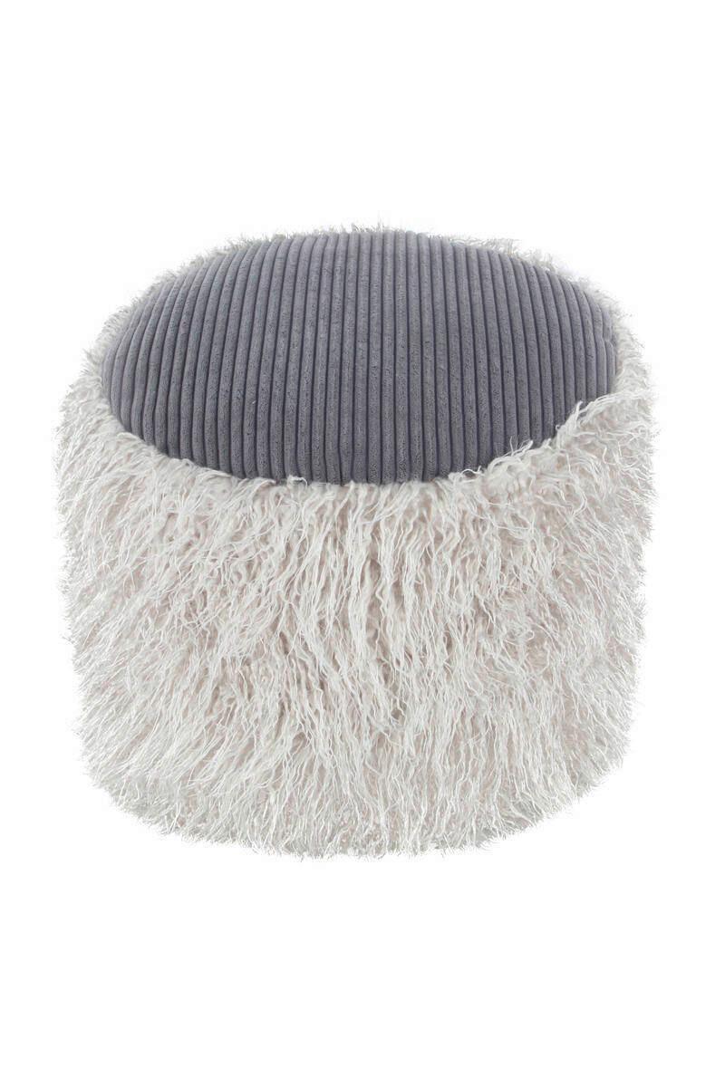 Pouf Kunststoff Hellgrau Dxh: 45x38 Cm - Hellgrau, Basics, Kunststoff (45/38/45cm) - Kayoom